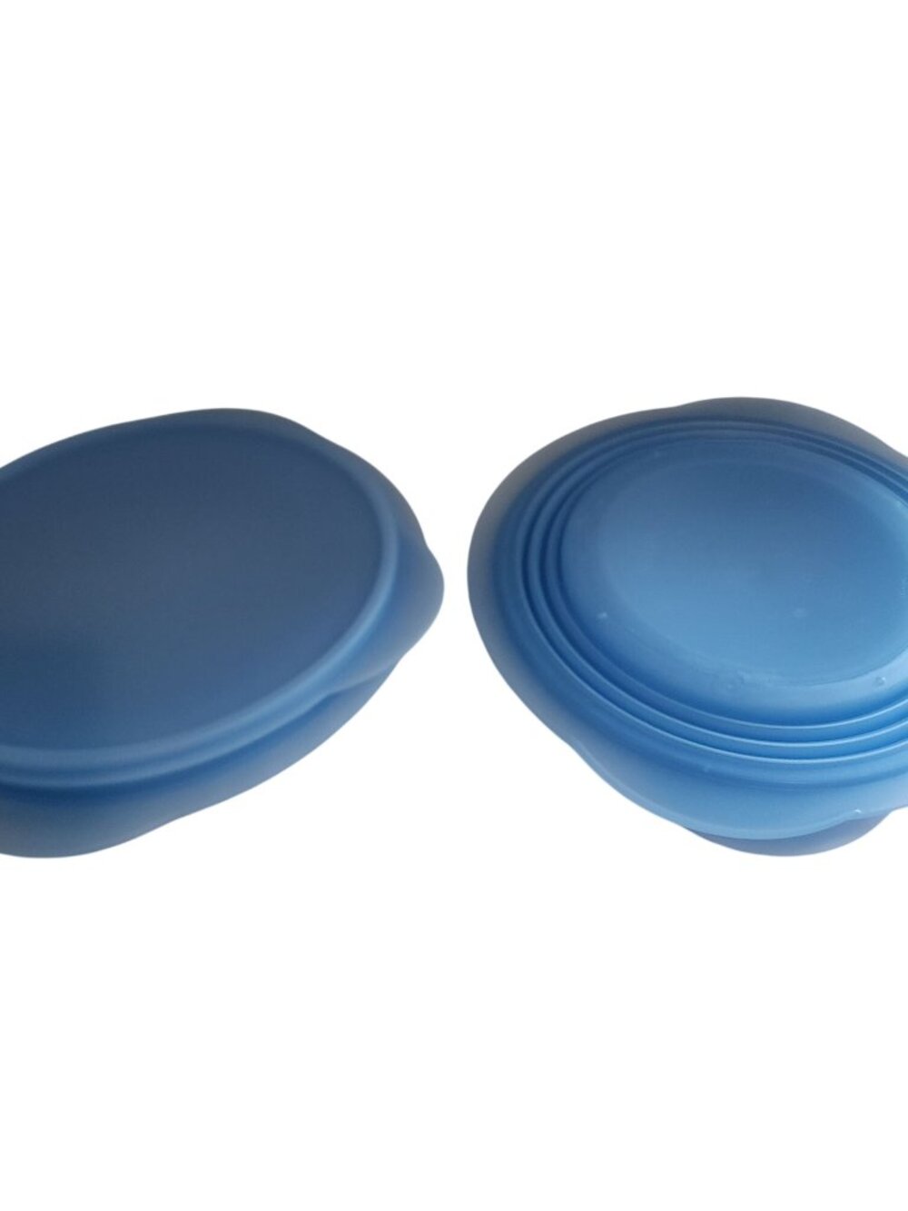 Tupperware 1.5 L flat Outs Extra large size blue set of 2
